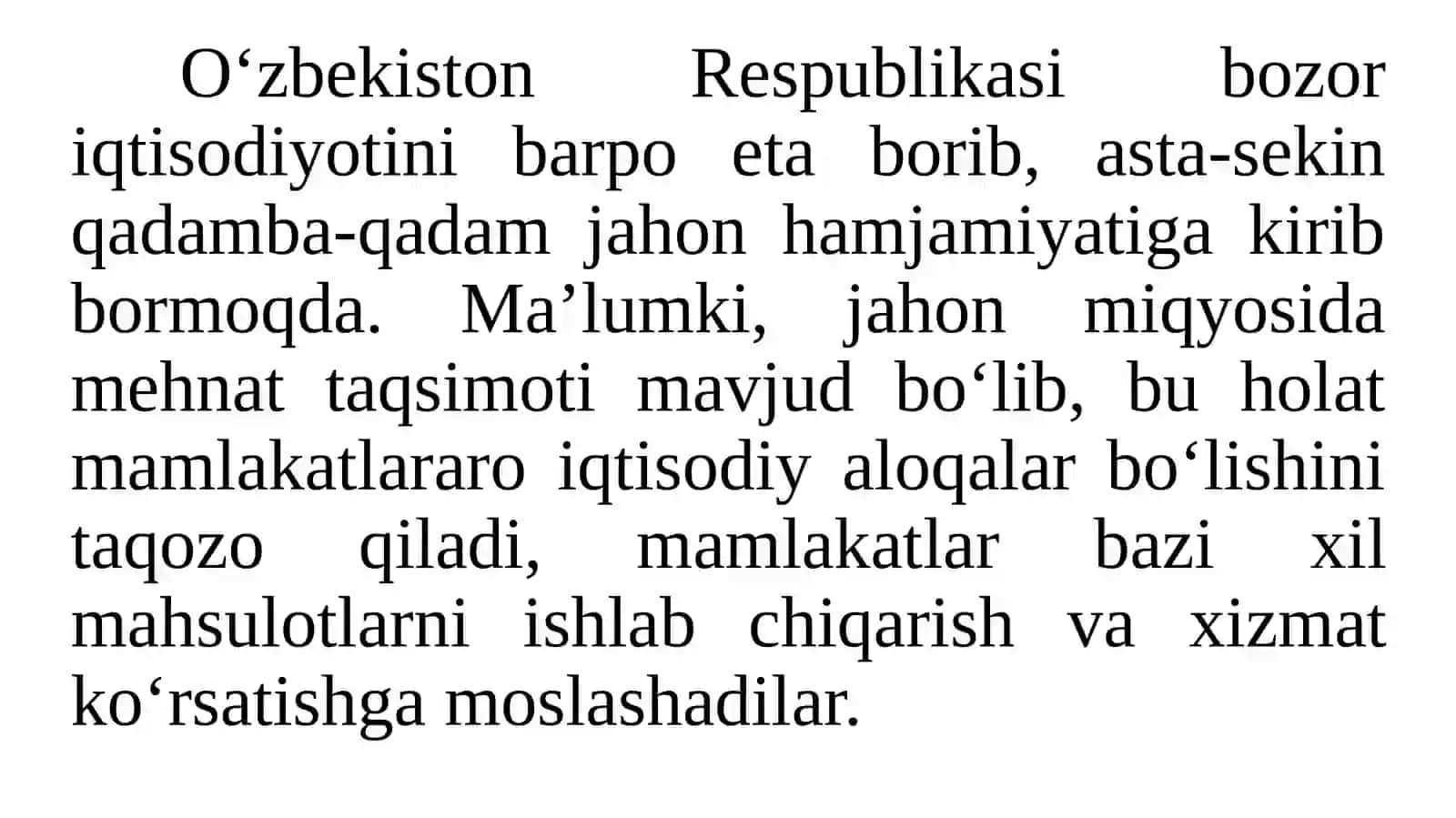 TASHQI IQTISODIY FAOLIYATSTATISTIKASI 2