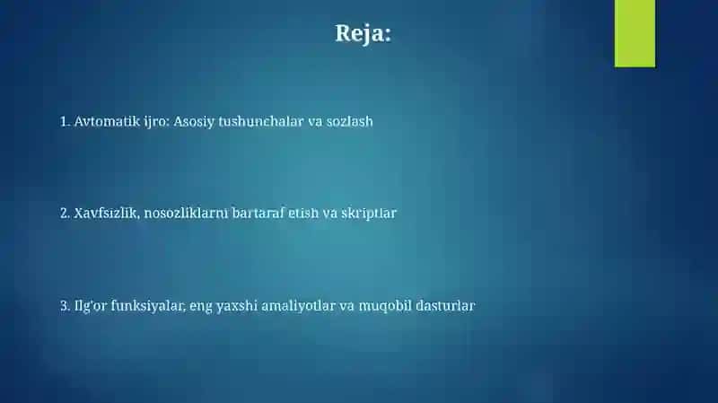 Auto play dasturi 2