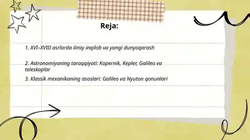XVI-XVIII asrlarda fan taraqiyoti 2