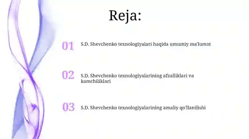S.D. Shevchenko texnologiyasi 2