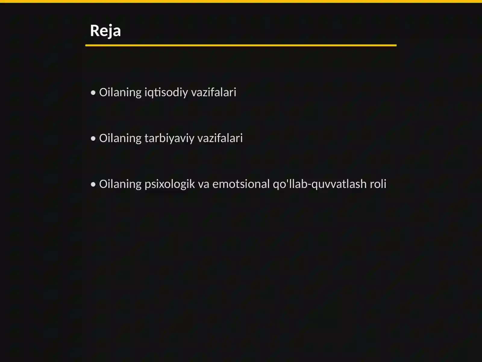 Oilaning asosiy vazifalari 2