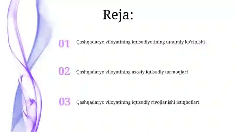 Qashqadaryo iqtsodyoti 2