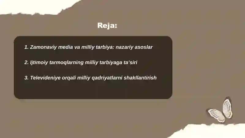 Zamonaviy media va milliy tarbiya 2