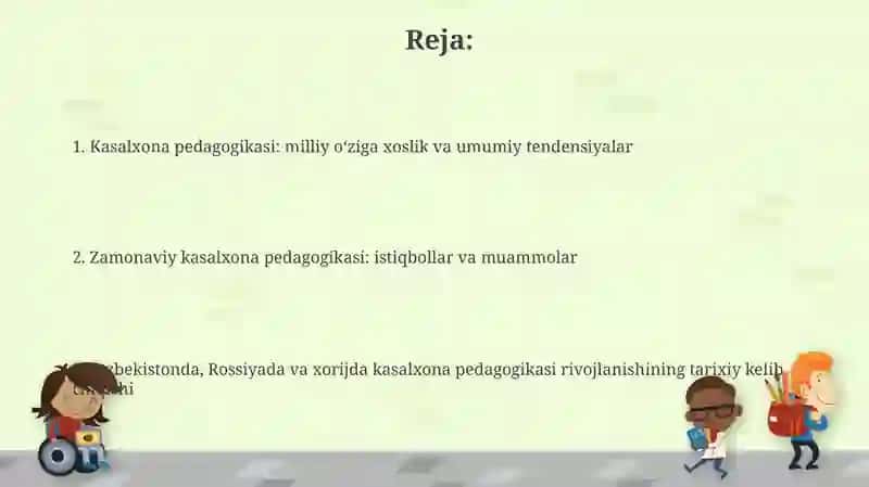 Kasalxona pedagogikasi rivojlanishi 2