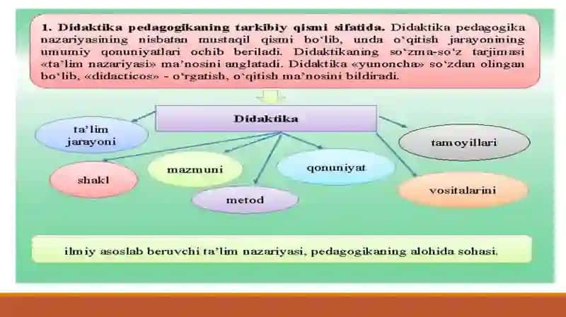 Didaktika ta’lim nazariyasi sifatida. 2