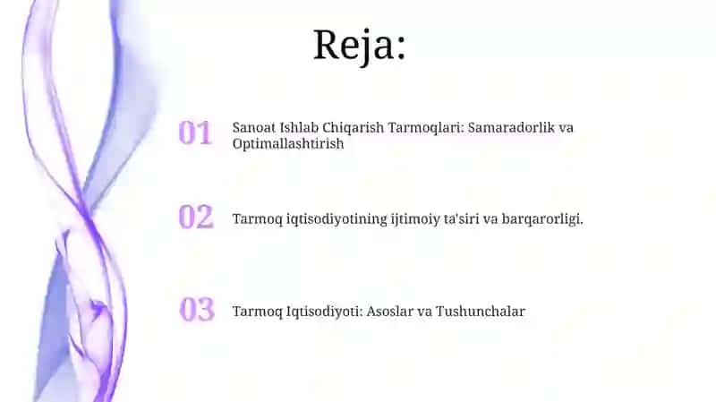 Tarmoqlangan Dunyoda Sanoat Ishlab Chiqarish 2