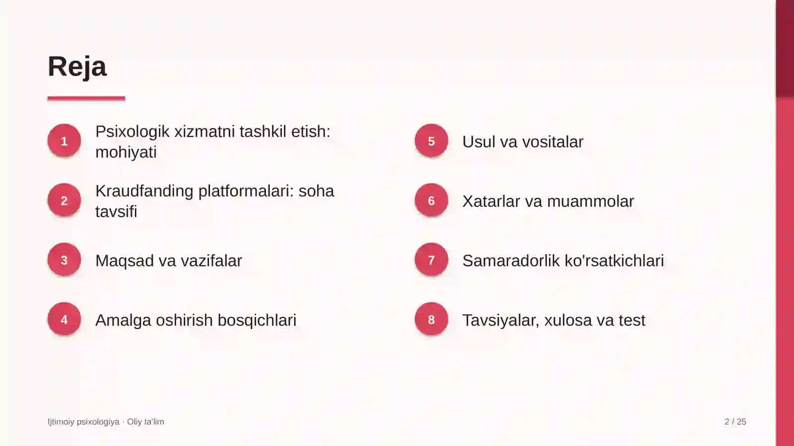 Kraudfanding platformalarida psixologik xizmatni tashkil etish 2