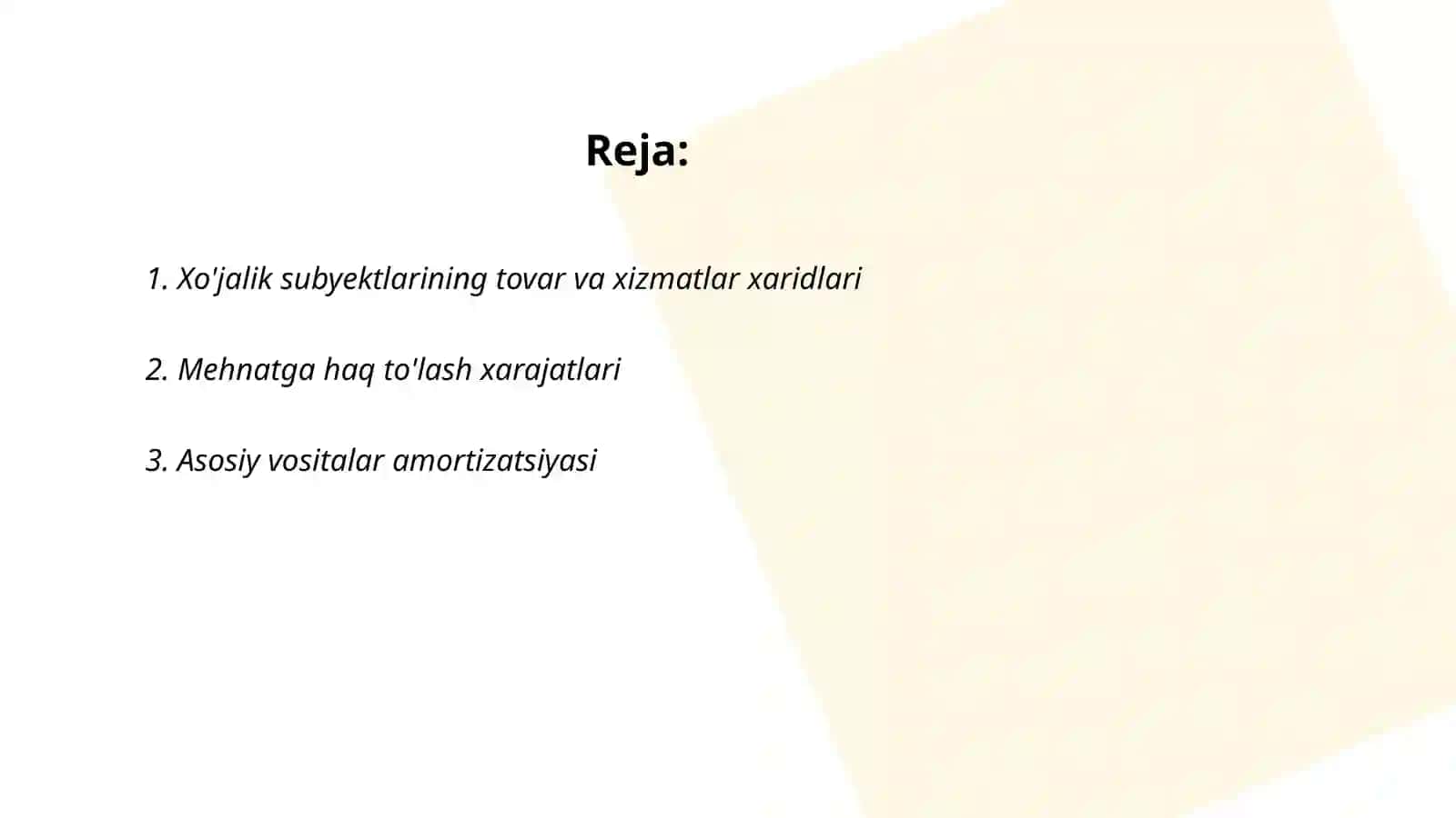 Xo'jalik yurituvchi subyektlarning xarajatlari 2