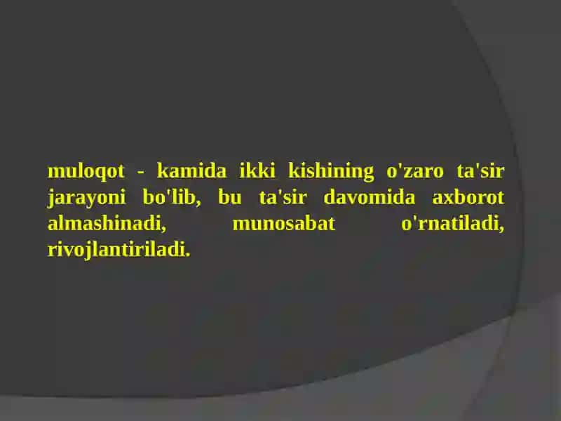 MULOQOT PSIXOLOGIYASI 2