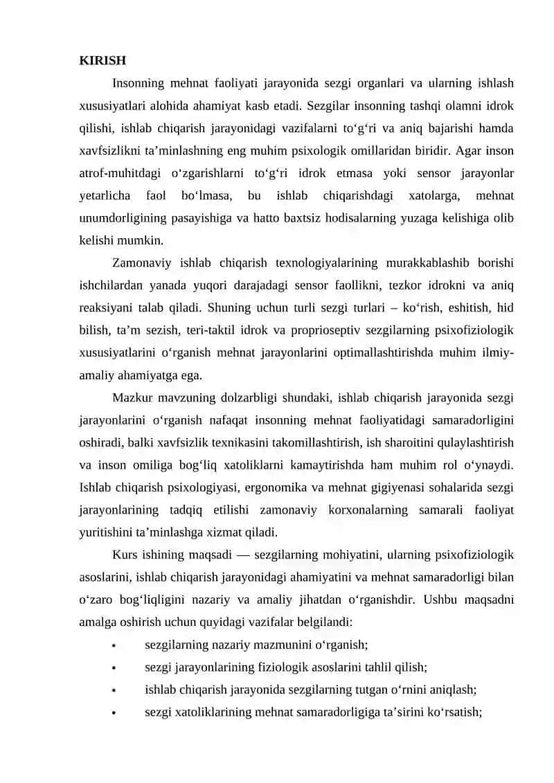 SEZGILAR VA ISHLAB CHIQARISH JARAYONI 2