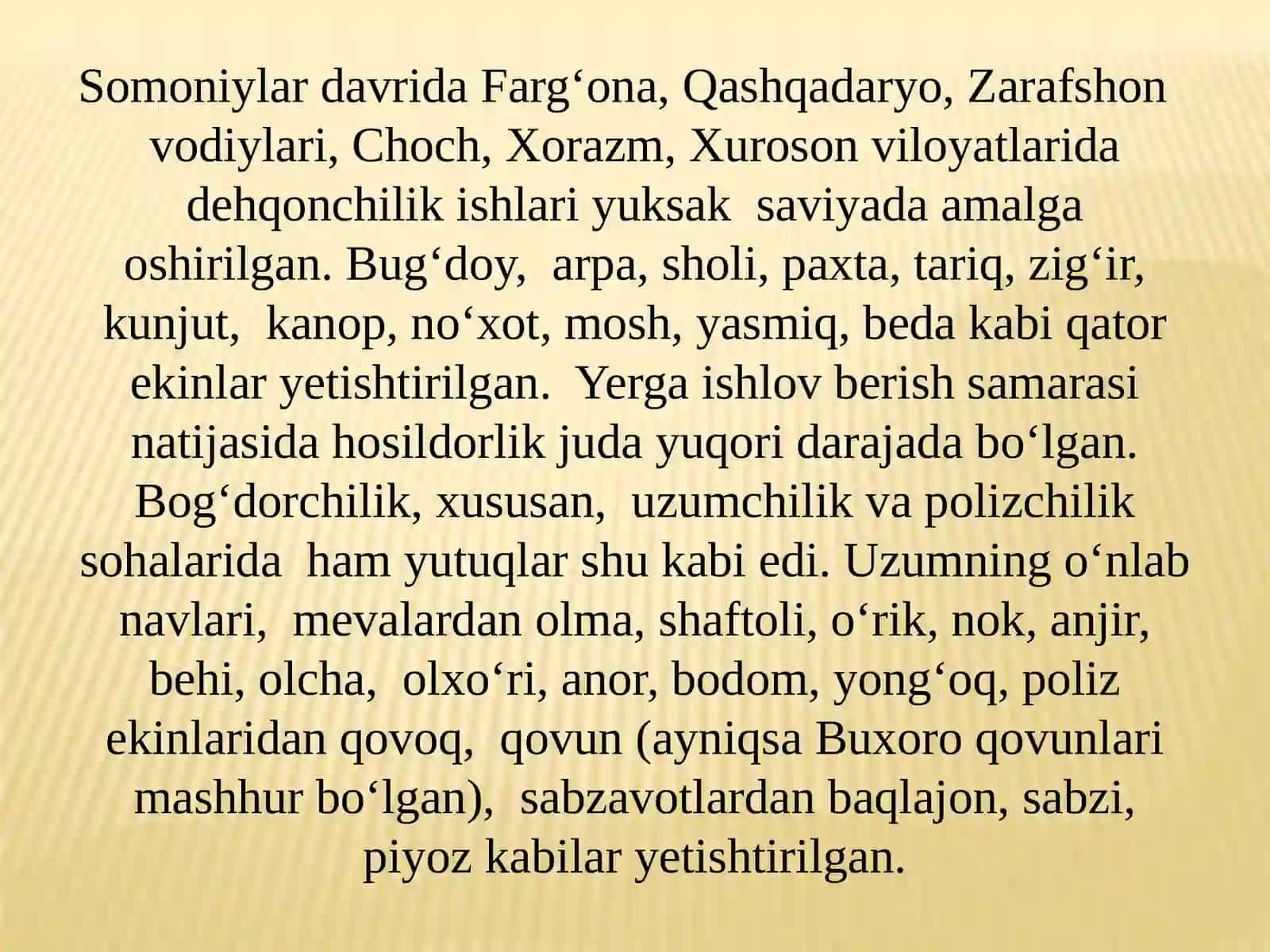 Somoniylar davrida ijtimoiy-iqtisodiy hayot 2