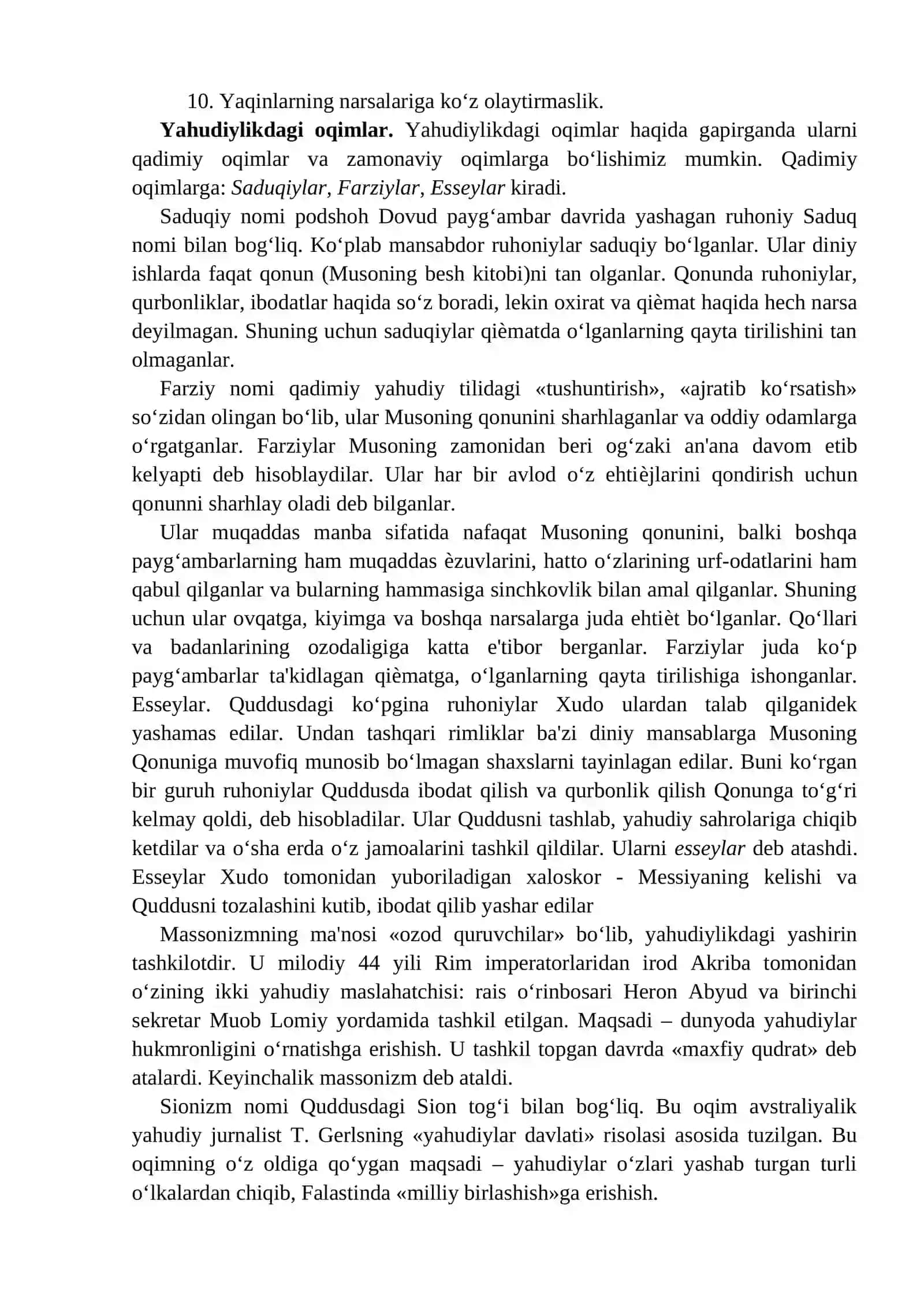2-mavzu. Milliy dinlar 2