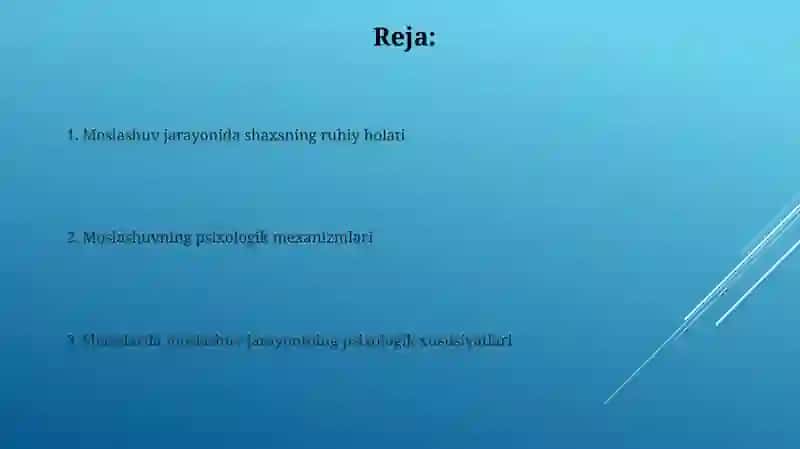 Shaxslarda adaptatsiya jarayonining psixologik xususiyatlari 2
