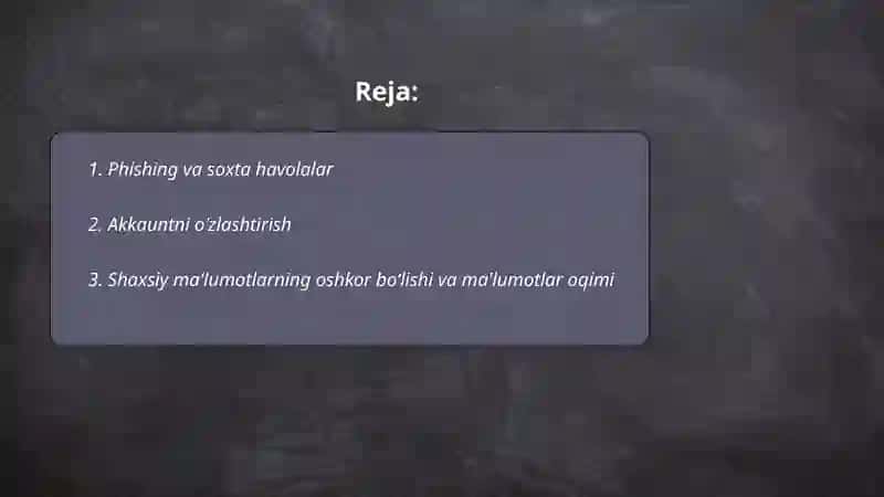 Phishing va soxta havolalar 2