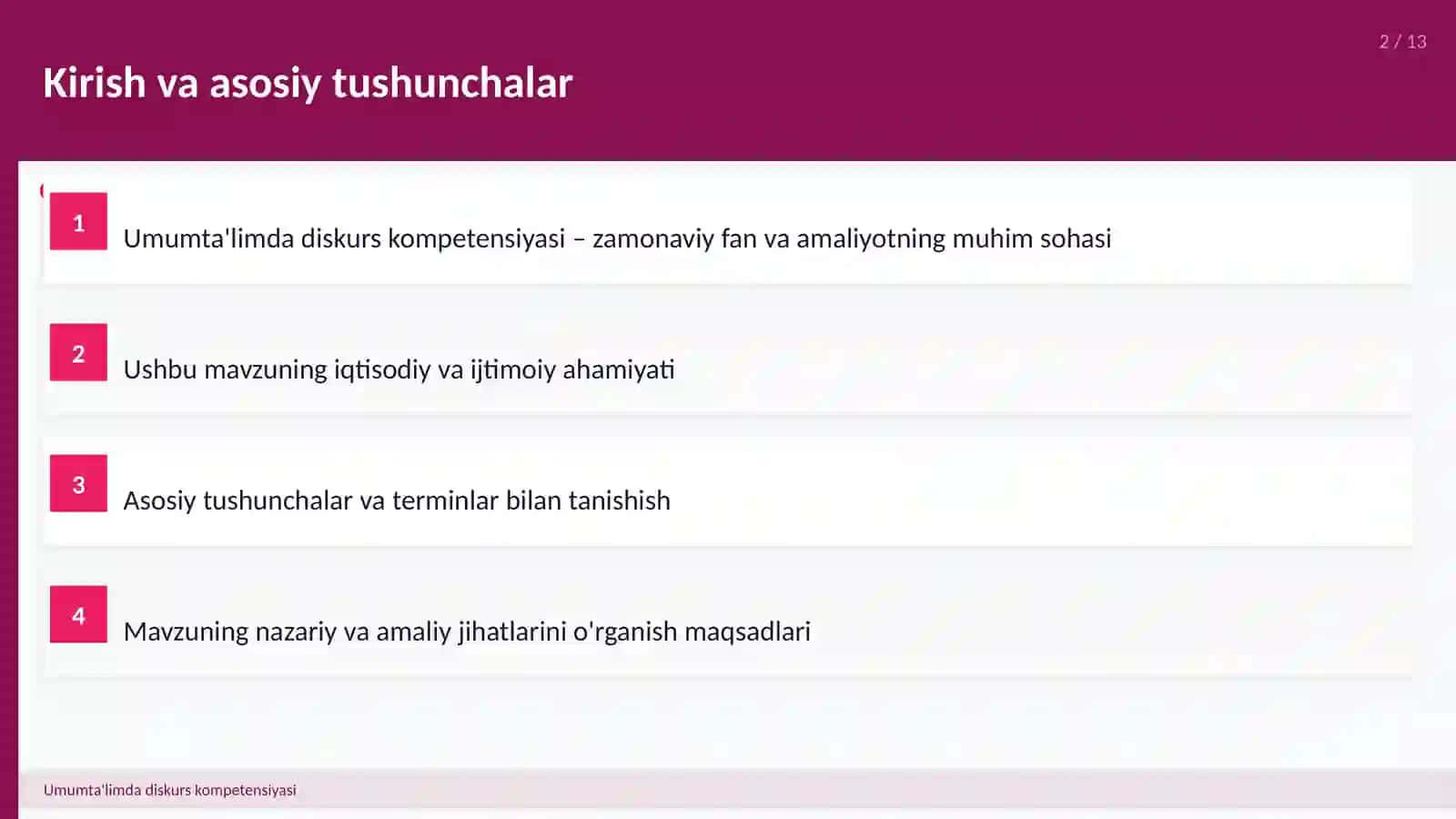 Umumta'limda diskurs kompetensiyasi 2