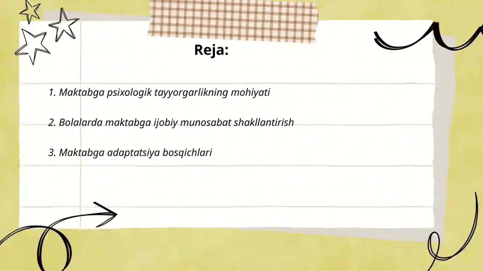 Maktabga psixologik tayyorgarlik 2