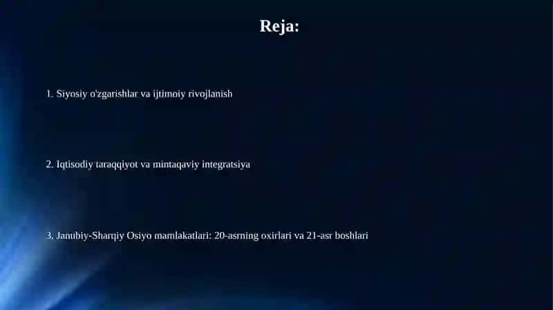 Janubi-Sharqiy Osiyo mamlakatlari 2