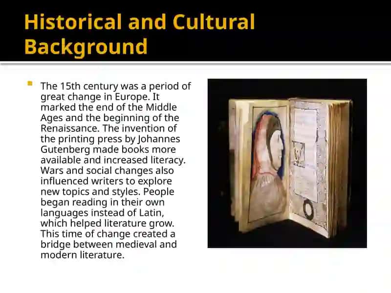 Literature of the 15the century 2