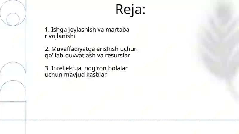 Intellektual nogiron bolalar uchun mavjud kasblar 2
