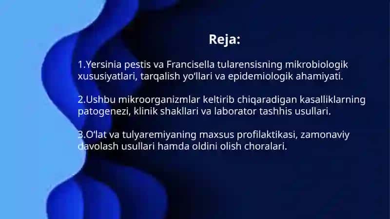 Yersinia pestis va Francisella tularensis 2