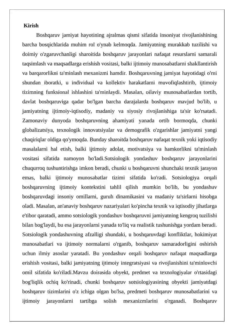 Boshqaruv sotsiologiyasi 2