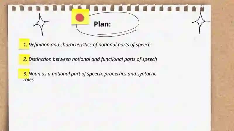 Notional parts of speech 2
