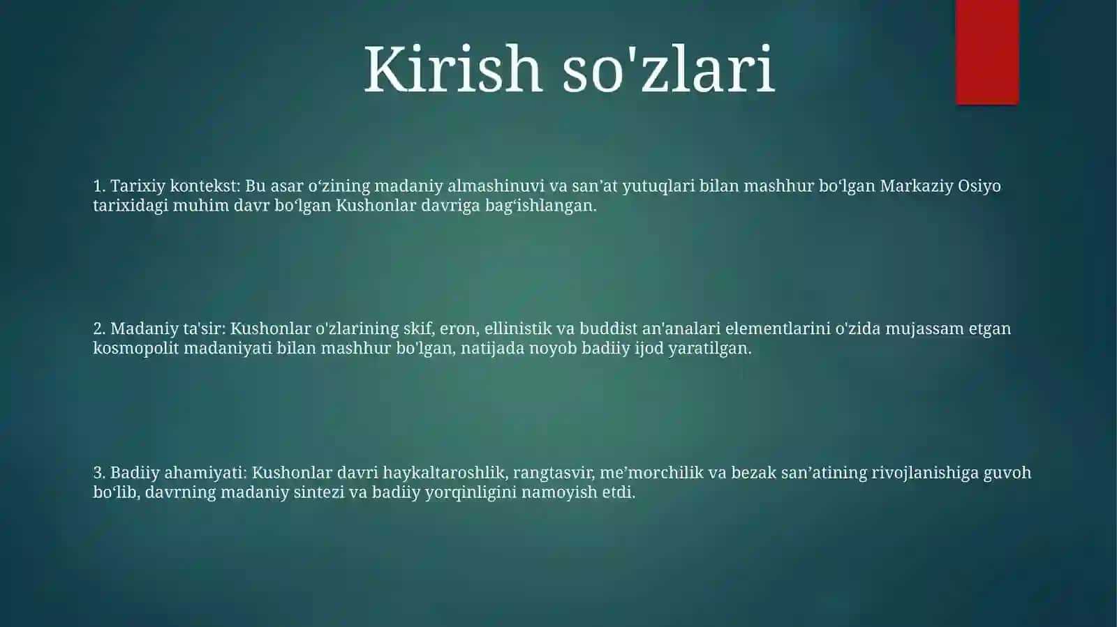 Kushon Podsholigi Davri Madaniyati Va SanʼAti 2