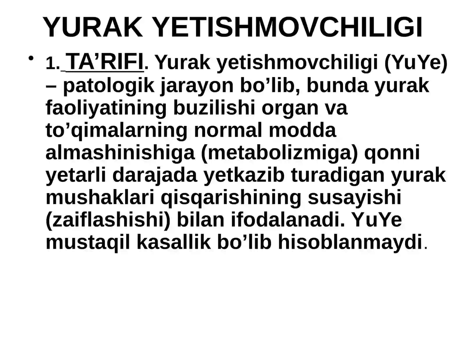 YURAKYETISHMOVCHILIGI 2