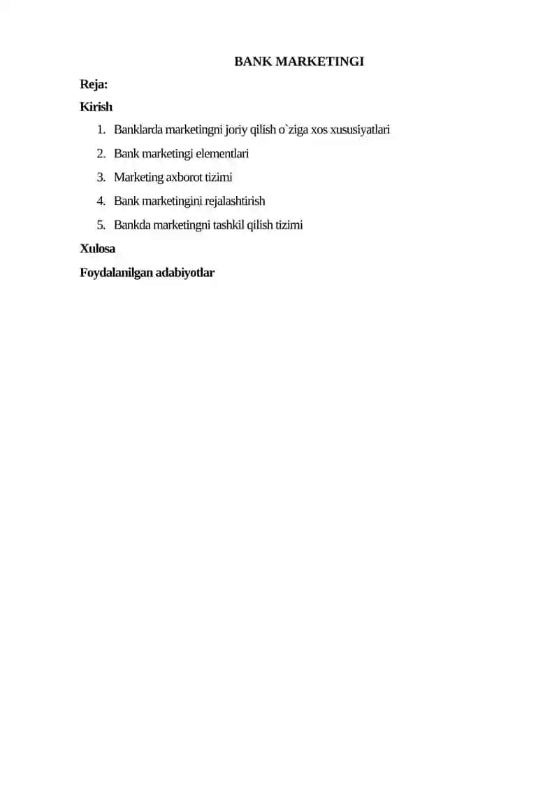 BANK MARKETINGI 2