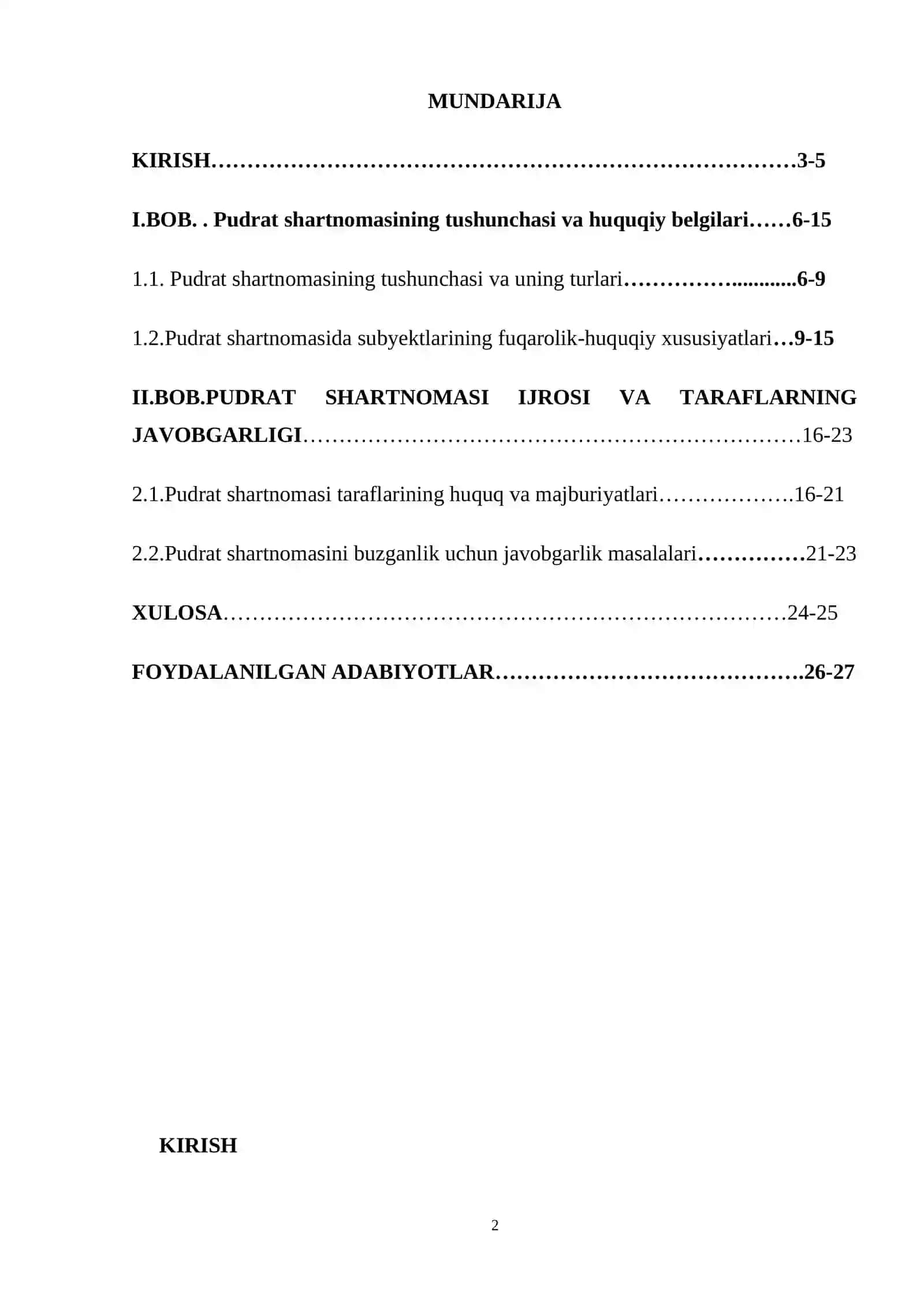 PUDRAT TO'G'RISIDA UMUMIY QOIDALAR 2