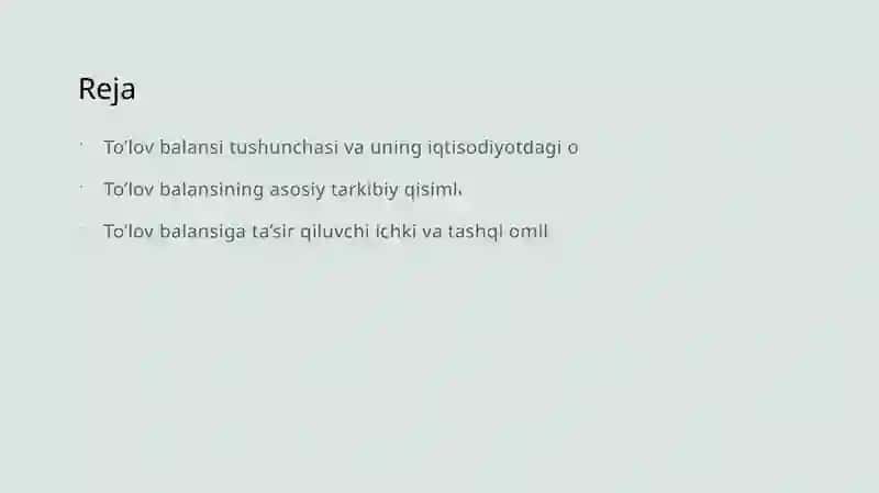 To'lov balansi 2