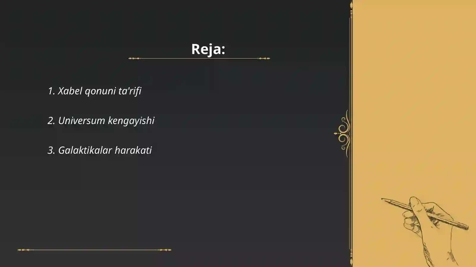 Xabel qonuni ta'rifi 2