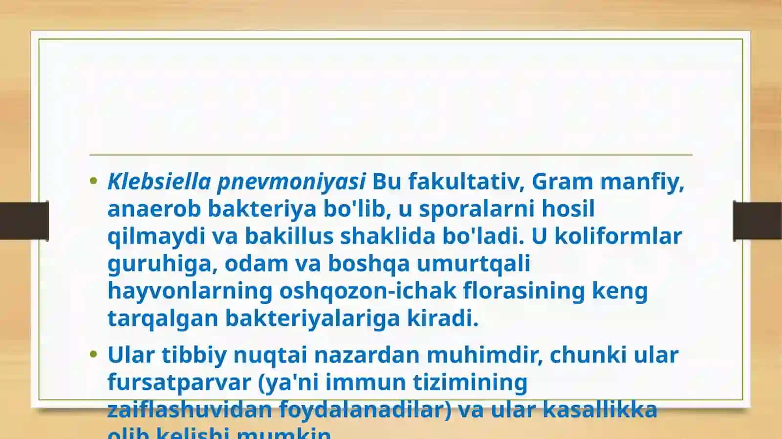 Klebsiella kasallik qo’zg’atuvchisi 2