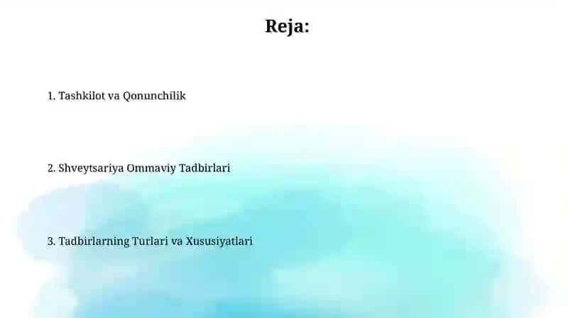 Shvetsariya ommaviy tadbirlari 2