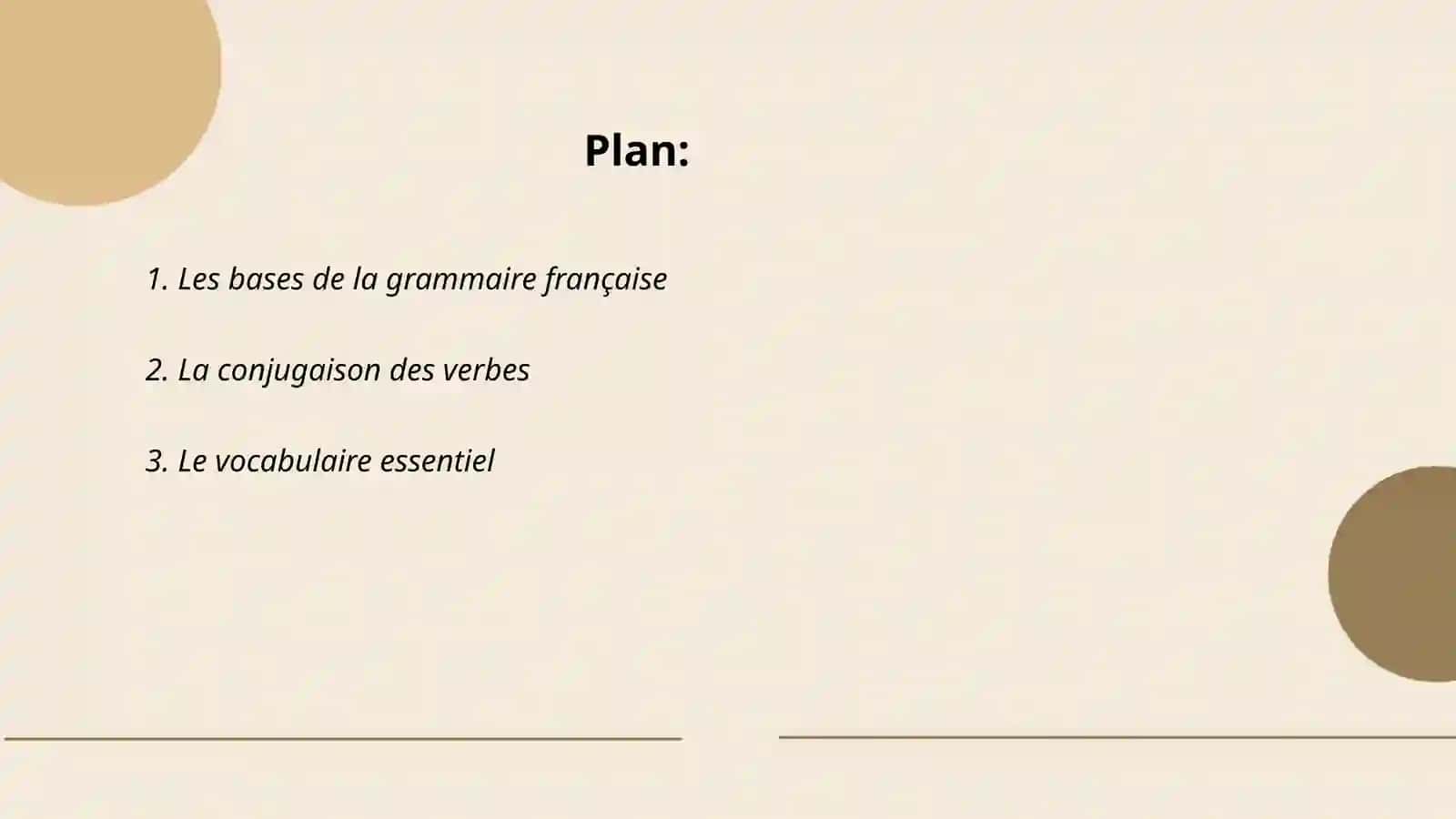 L'apprentissage du français 2