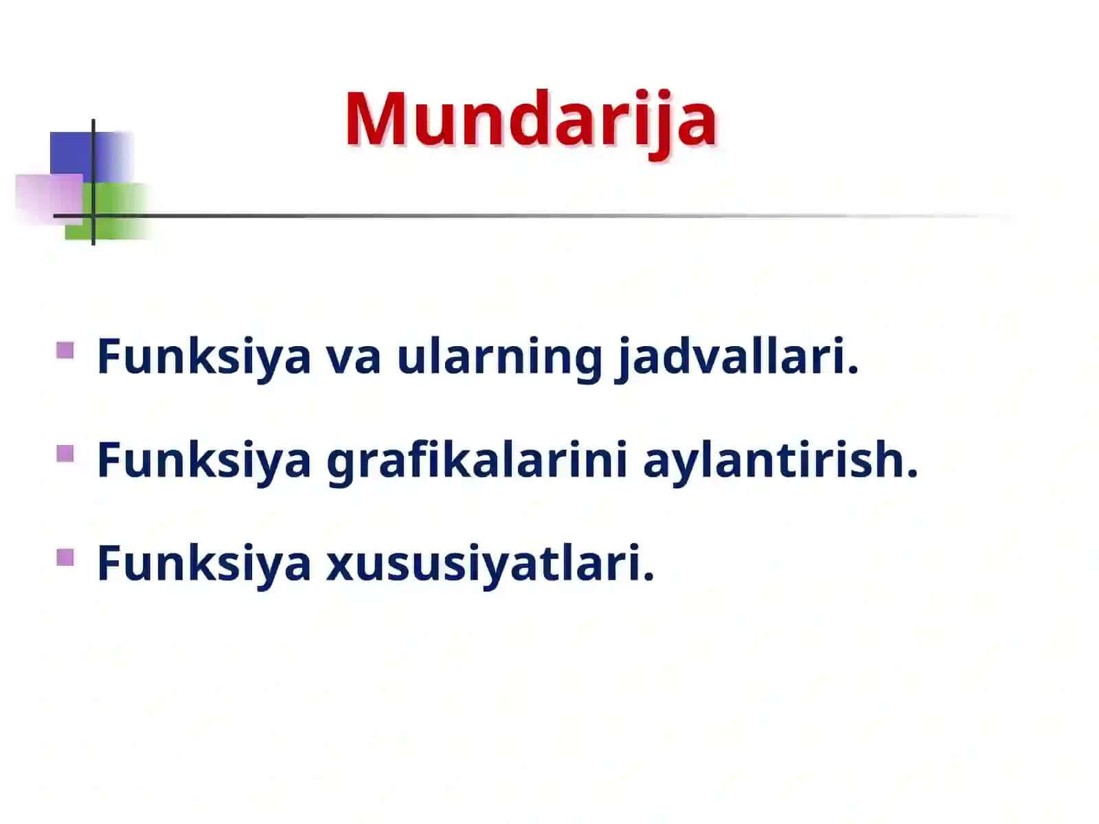 Funksiyalar 2