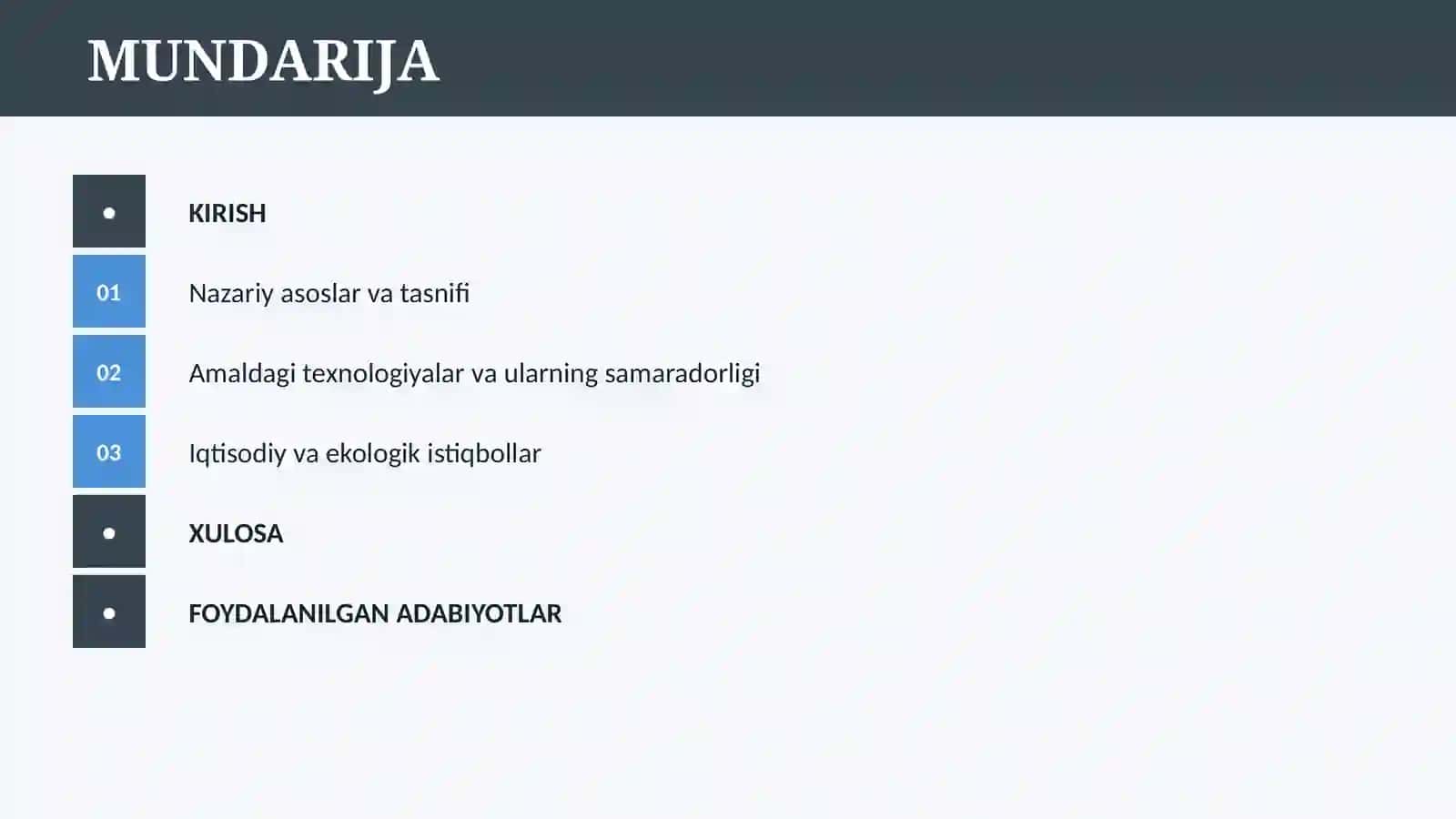 QAYTA TIKLANADIGAN ENERGETIK RESURSLAR VA NOAN’ANAVIY ENERGIYA MANBAALARI 2