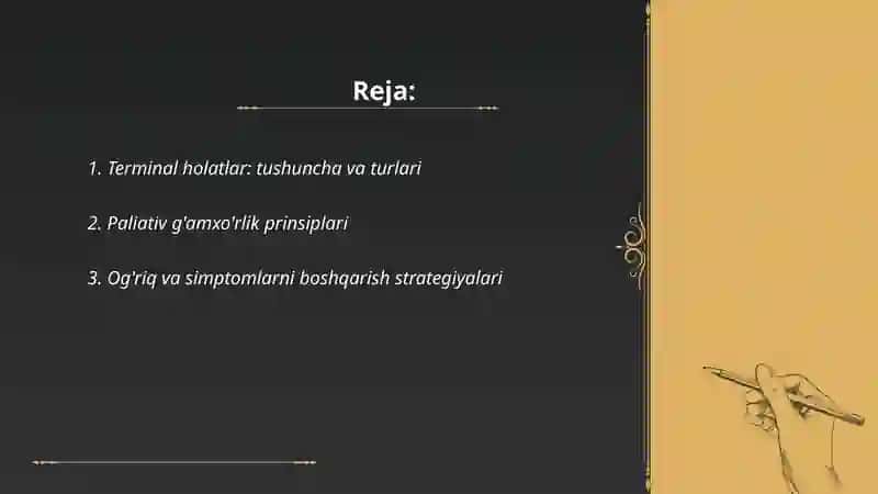 Terminal holatlar 2