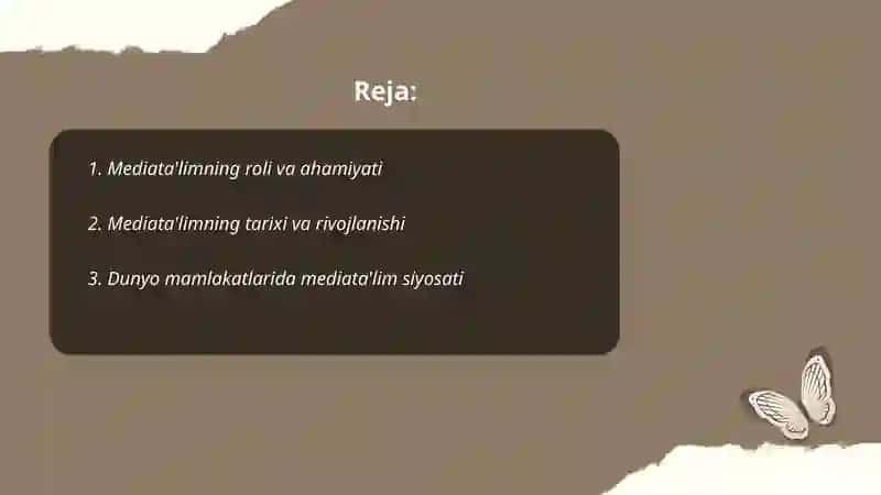 Mediata'lim taraqqiyoti 2