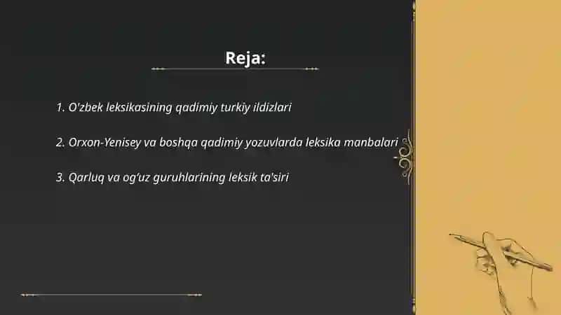Tarixiy jihatdan òzbek tili leksikasi 2