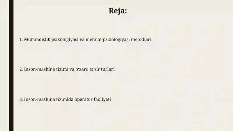 Muhandislik psixologiyasi 2