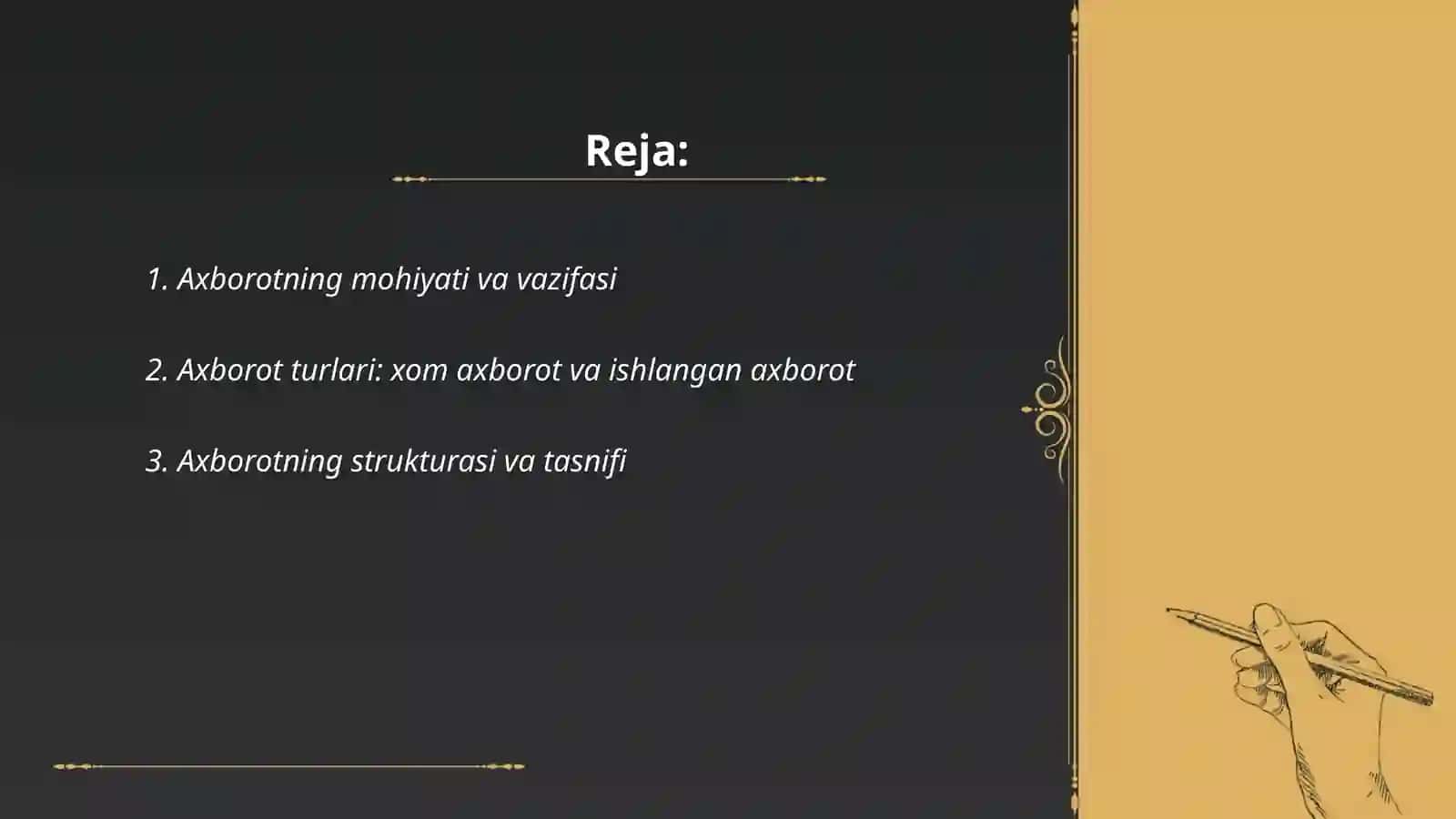 Axborot va uning turlari 2