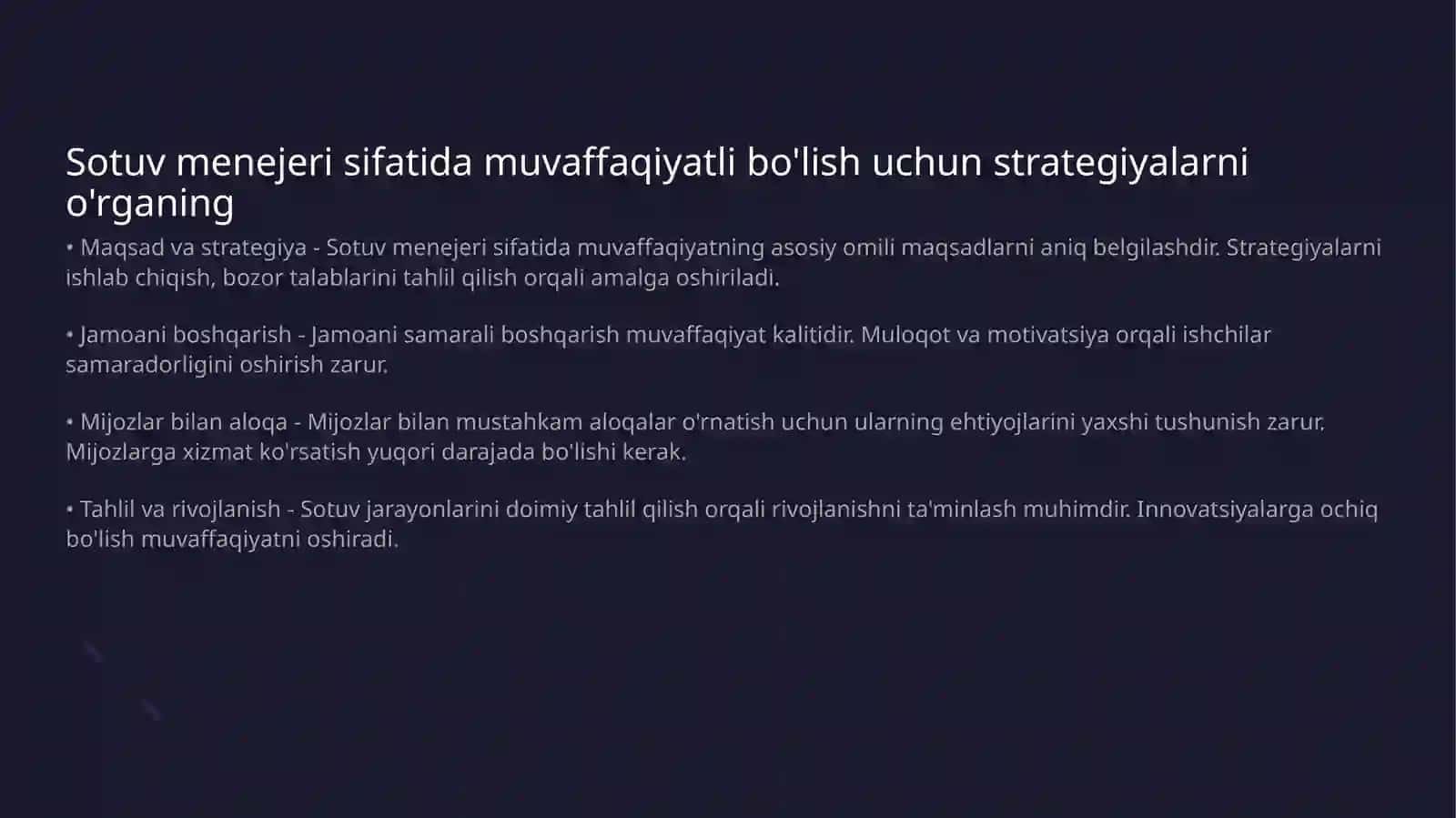 Mening kasbim Sotuv menejeri 2