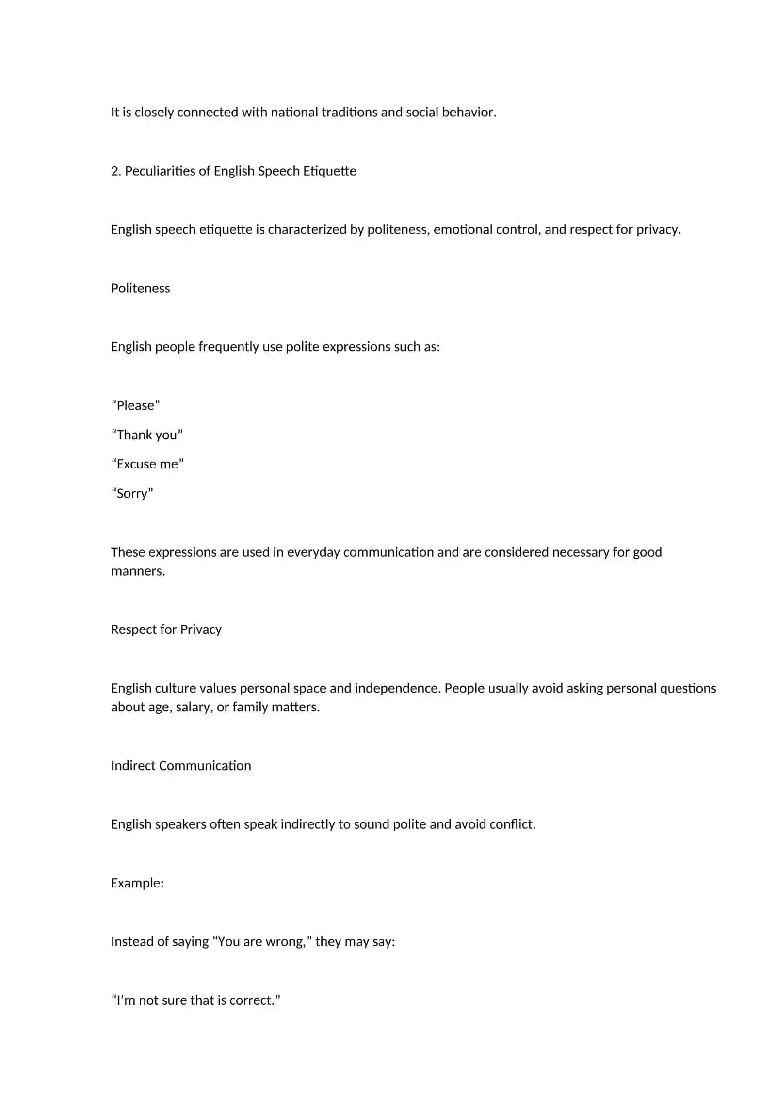 Peculiarities of the English and Uzbek Speech Etiquette 2