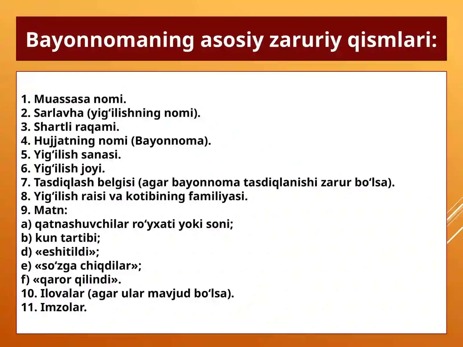 Majlis bayonnomasi 2
