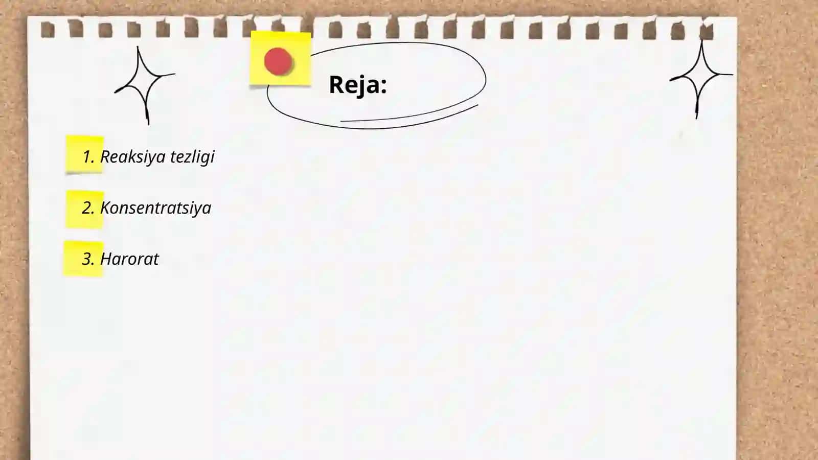 Reaksiyalarning borish imkoniyatlarinibelgilovchi faktorlar 2