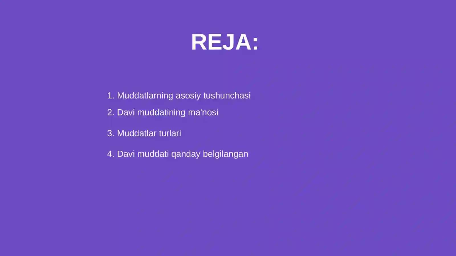 Muddatlar.Davi muddati 2