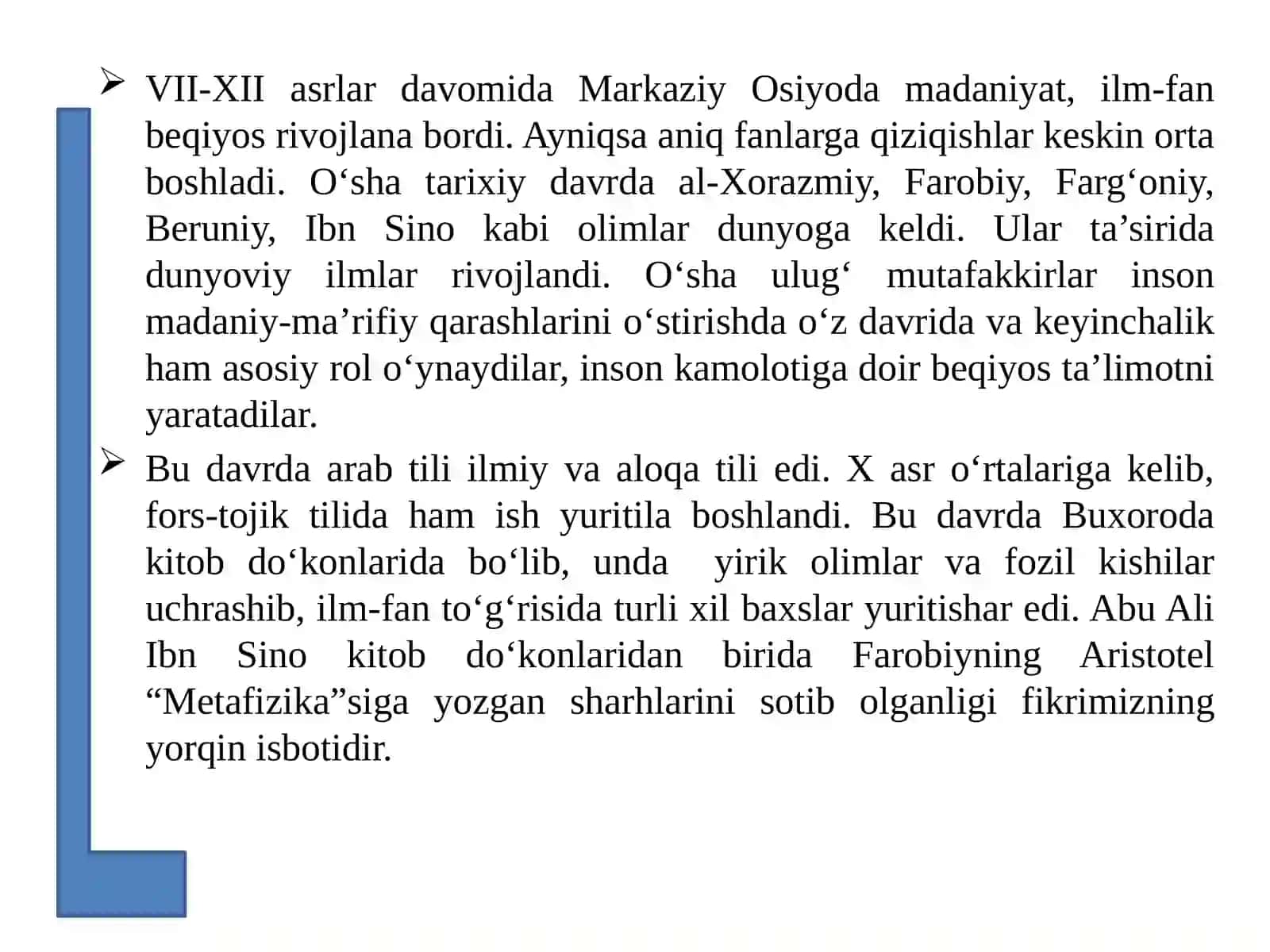 Sharquygʻonish davrida ta'lim-tarbiya 2