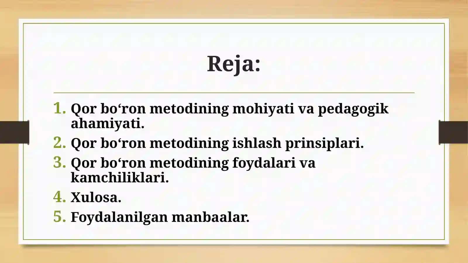 Qor bo‘ron metodi 2