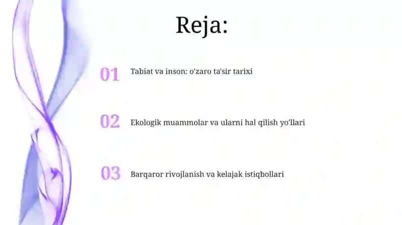 Tabiat va inson: o'zaro ta'sir tarixi 2